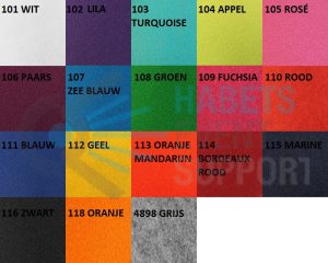 Evenemententapijt | Basic diverse kleuren | Per 4m2