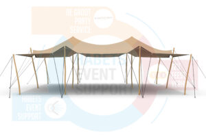 Stretchtent | 10x10 m | Ecru