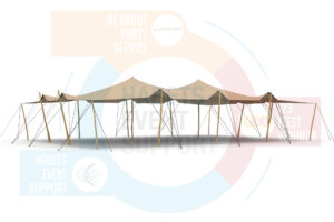 Stretchtent | 10x25 m | Ecru