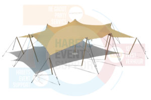 Stretchtent | 5,5x10 m | Ecru