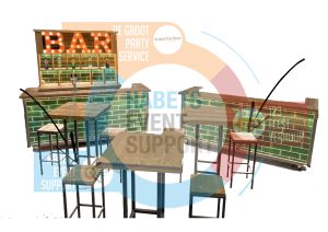 Barkruk | Vintage | Hout | Industrieel