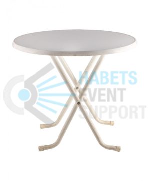 Terrastafel | Ø80 cm | Rond | Wit