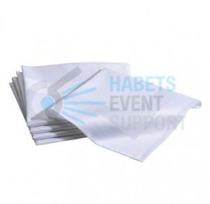 Servet | Linnen | Met motief | Klein | Wit