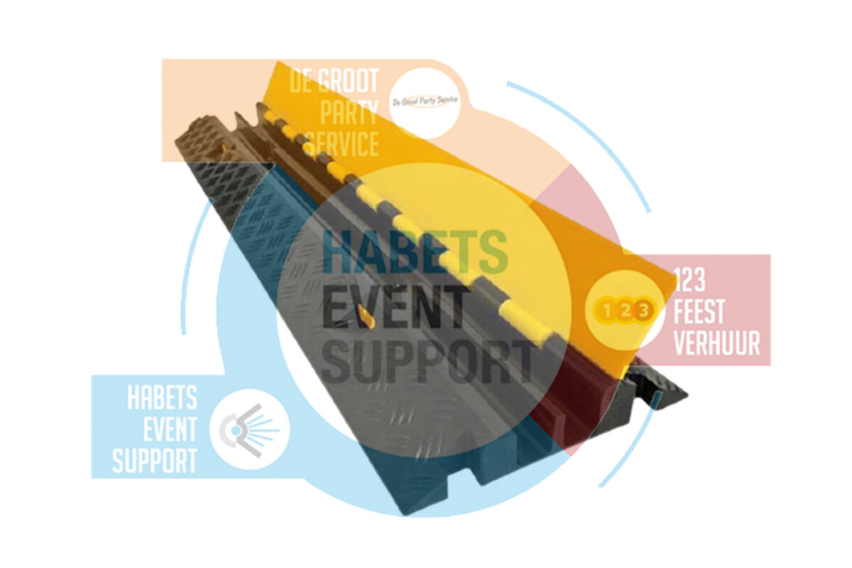 Cable ramp 2-weg | 100 cm - Habets Event Support