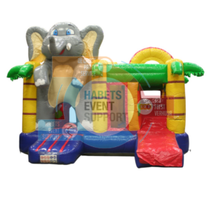Springkussen H. | Multiplay | met dak & glijbaan | Olifant