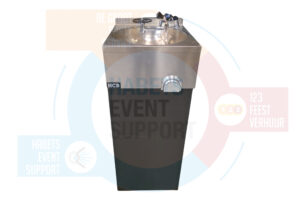 Glasspoelbak | Compact | RVS | Mobiel | Met sproeier