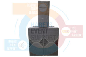 Outdoor Geluidsset | NEXT SP12 + 4x LAS418A | tot 700 personen