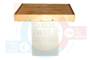 Terrastafel | 80x80 cm | Vierkant | Fusion | Hout & Wit