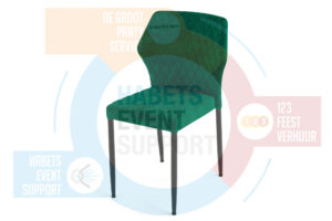 Stoel | Louis Design | Vintage groen velours